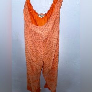 Jessica Taylor Light Weight Orange w/Design Pants